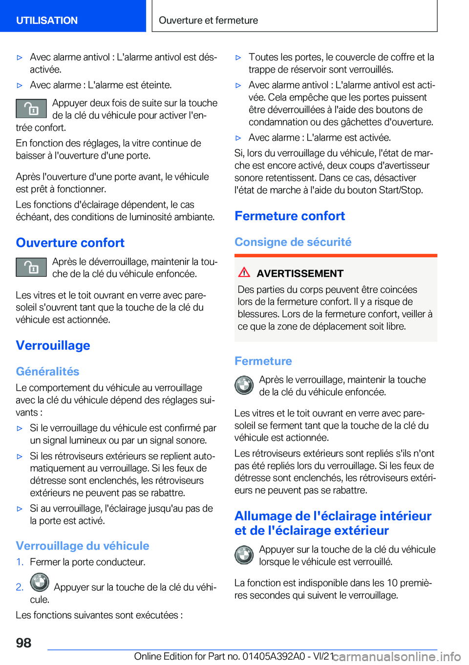 BMW 4 SERIES 2022  Notices Demploi (in French) 'x�A�v�e�c��a�l�a�r�m�e��a�n�t�i�v�o�l��:��L�'�a�l�a�r�m�e��a�n�t�i�v�o�l��e�s�t��d�é�sj�a�c�t�i�v�é�e�.'x�A�v�e�c��a�l�a�r�m�e��:��L�'�a�l�a�r�m�e��e�s�t��é�t�e�i�n�t�
