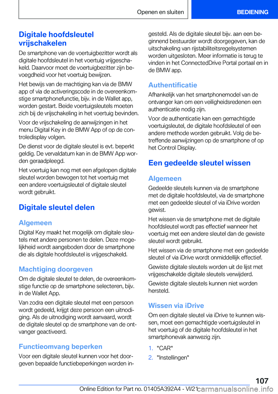 BMW 4 SERIES 2022  Instructieboekjes (in Dutch) �D�i�g�i�t�a�l�e��h�o�o�f�d�s�l�e�u�t�e�l
�v�r�i�j�s�c�h�a�k�e�l�e�n
�D�e��s�m�a�r�t�p�h�o�n�e��v�a�n��d�e��v�o�e�r�t�u�i�g�b�e�z�i�t�t�e�r��w�o�r�d�t��a�l�s
�d�i�g�i�t�a�l�e��h�o�o�f�d�s�l�e�