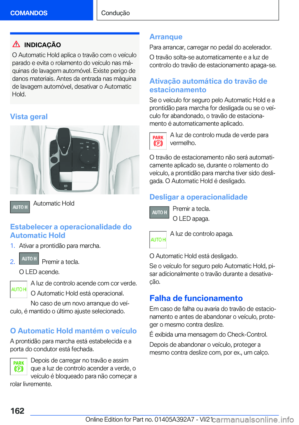 BMW 4 SERIES 2022  Manual do condutor (in Portuguese) �I�N�D�I�C�A�