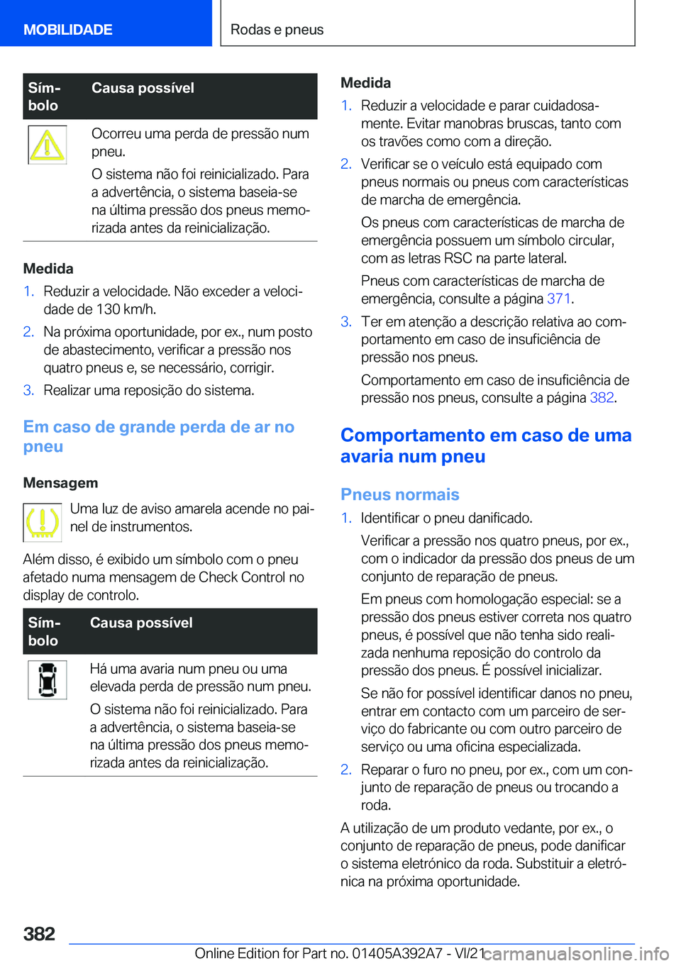 BMW 4 SERIES 2022  Manual do condutor (in Portuguese) �S�