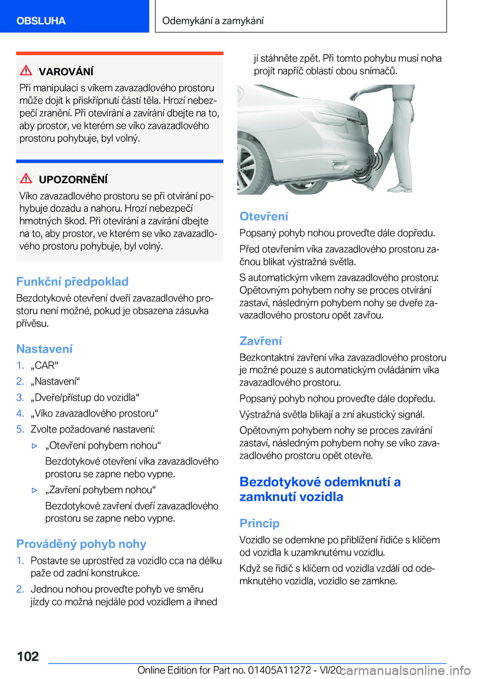 BMW 4 SERIES COUPE 2021  Návod na použití (in Czech) �V�A�R�O�V�