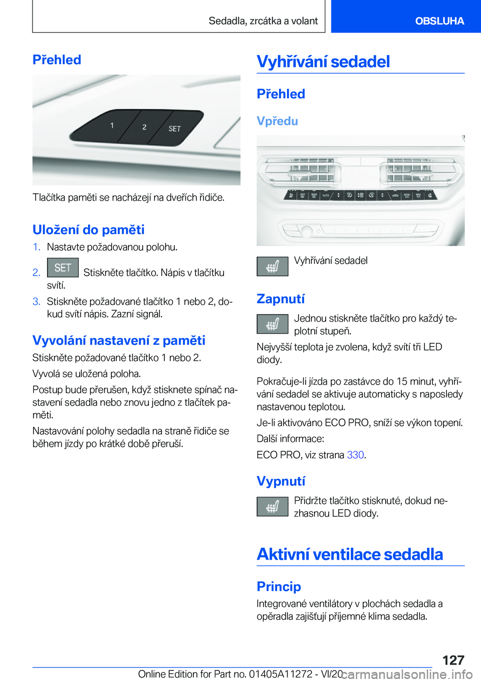 BMW 4 SERIES COUPE 2021  Návod na použití (in Czech) �P�e�h�l�e�d
�T�l�a�č�