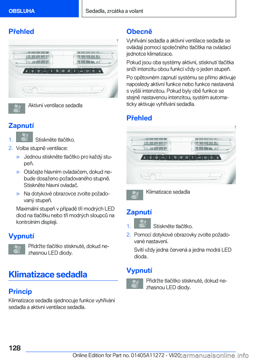 BMW 4 SERIES COUPE 2021  Návod na použití (in Czech) �P�e�h�l�e�d
�A�k�t�i�v�n�