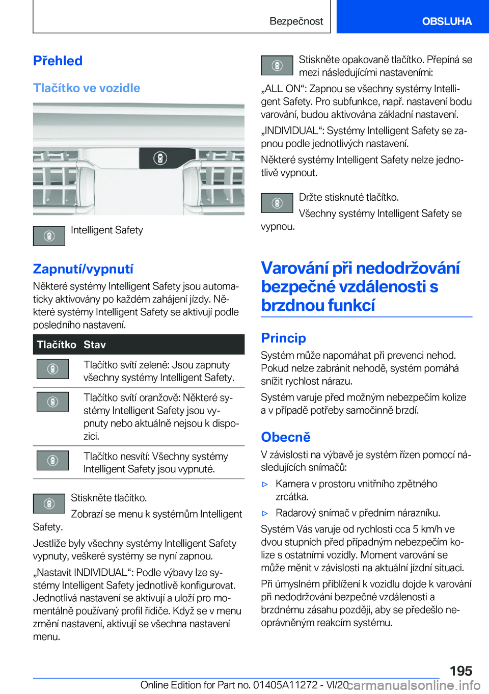 BMW 4 SERIES COUPE 2021  Návod na použití (in Czech) �P�e�h�l�e�d
�T�l�a�č�
