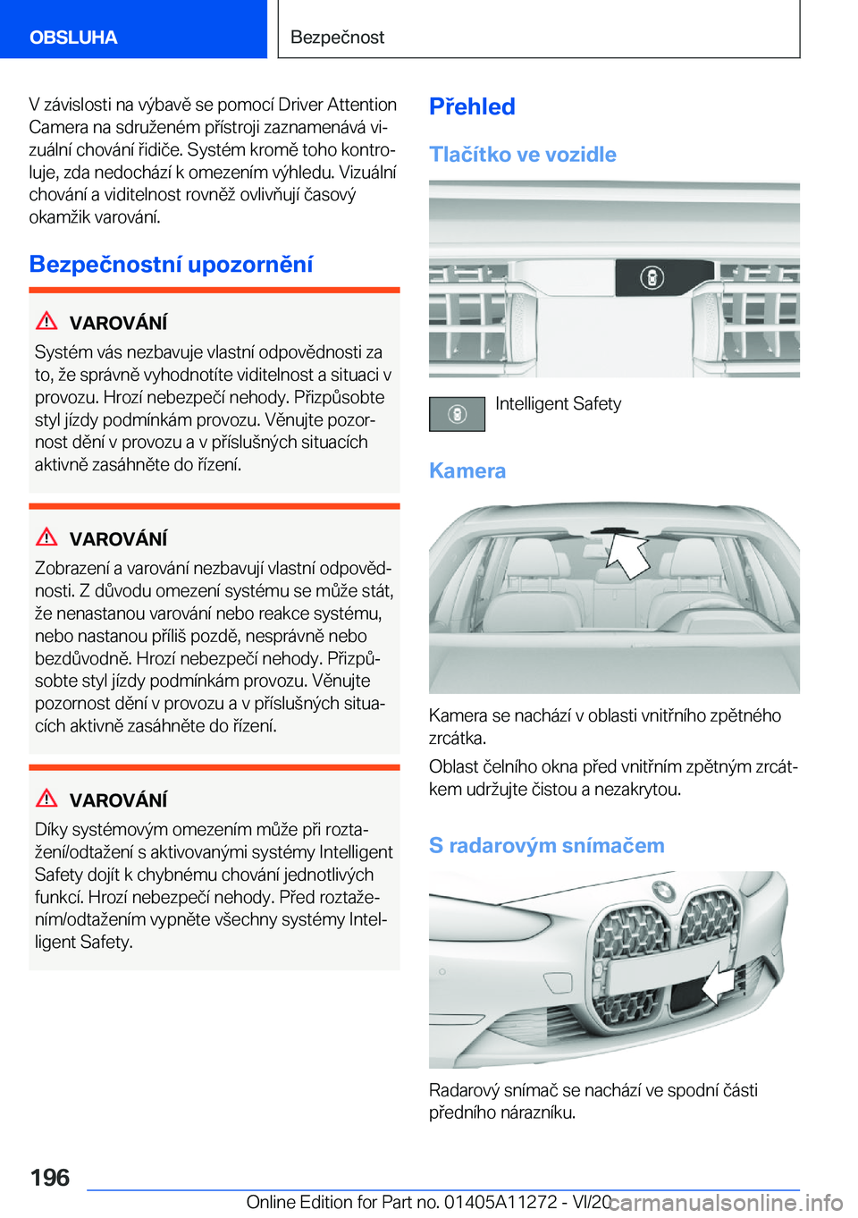 BMW 4 SERIES COUPE 2021  Návod na použití (in Czech) �V��z�á�v�i�s�l�o�s�t�i��n�a��v�ý�b�a�v�