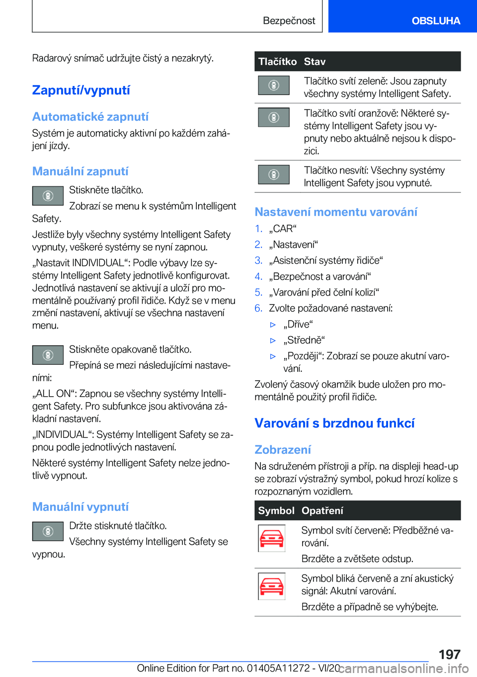 BMW 4 SERIES COUPE 2021  Návod na použití (in Czech) �R�a�d�a�r�o�v�ý��s�n�