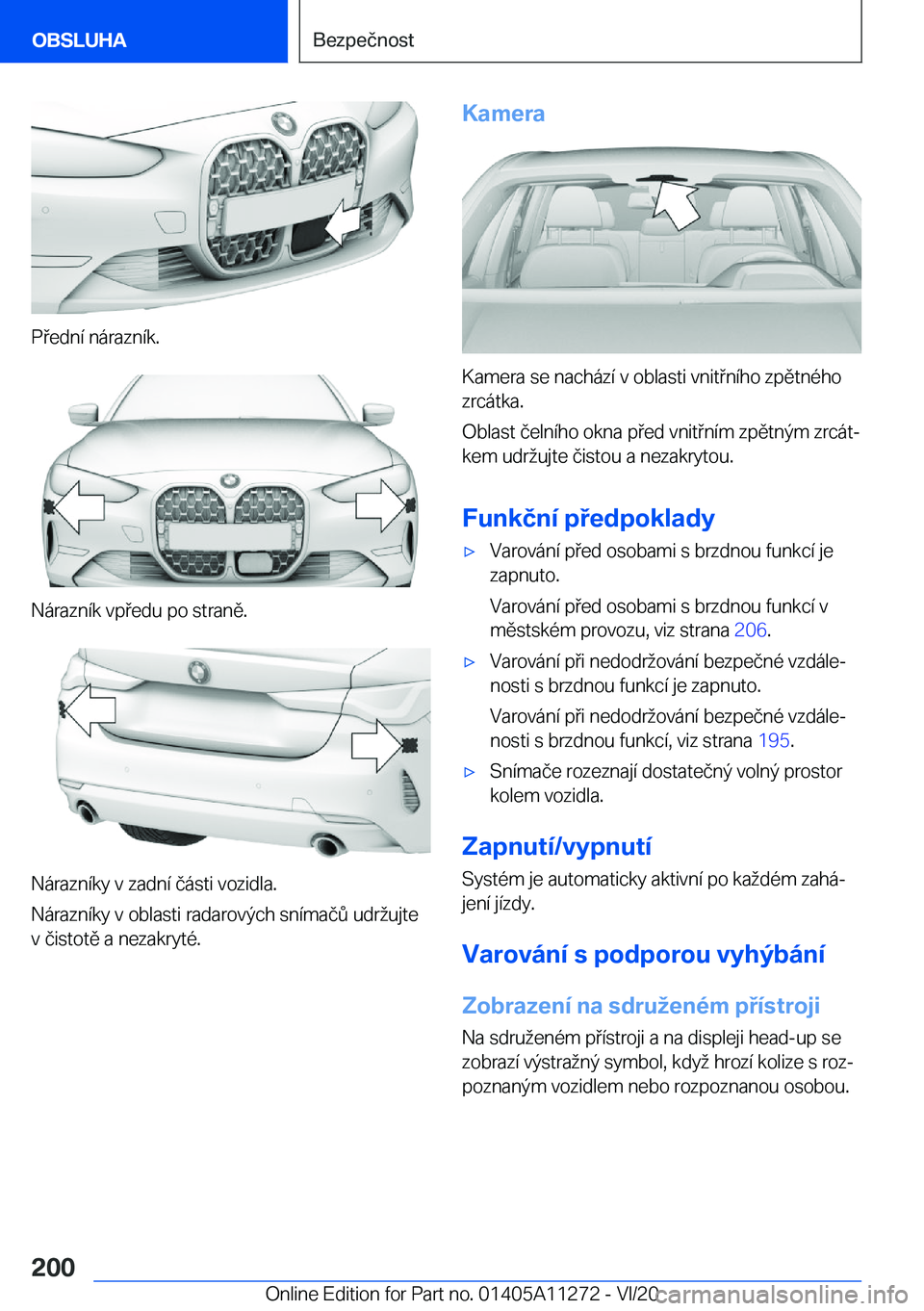 BMW 4 SERIES COUPE 2021  Návod na použití (in Czech) �P�e�d�n�