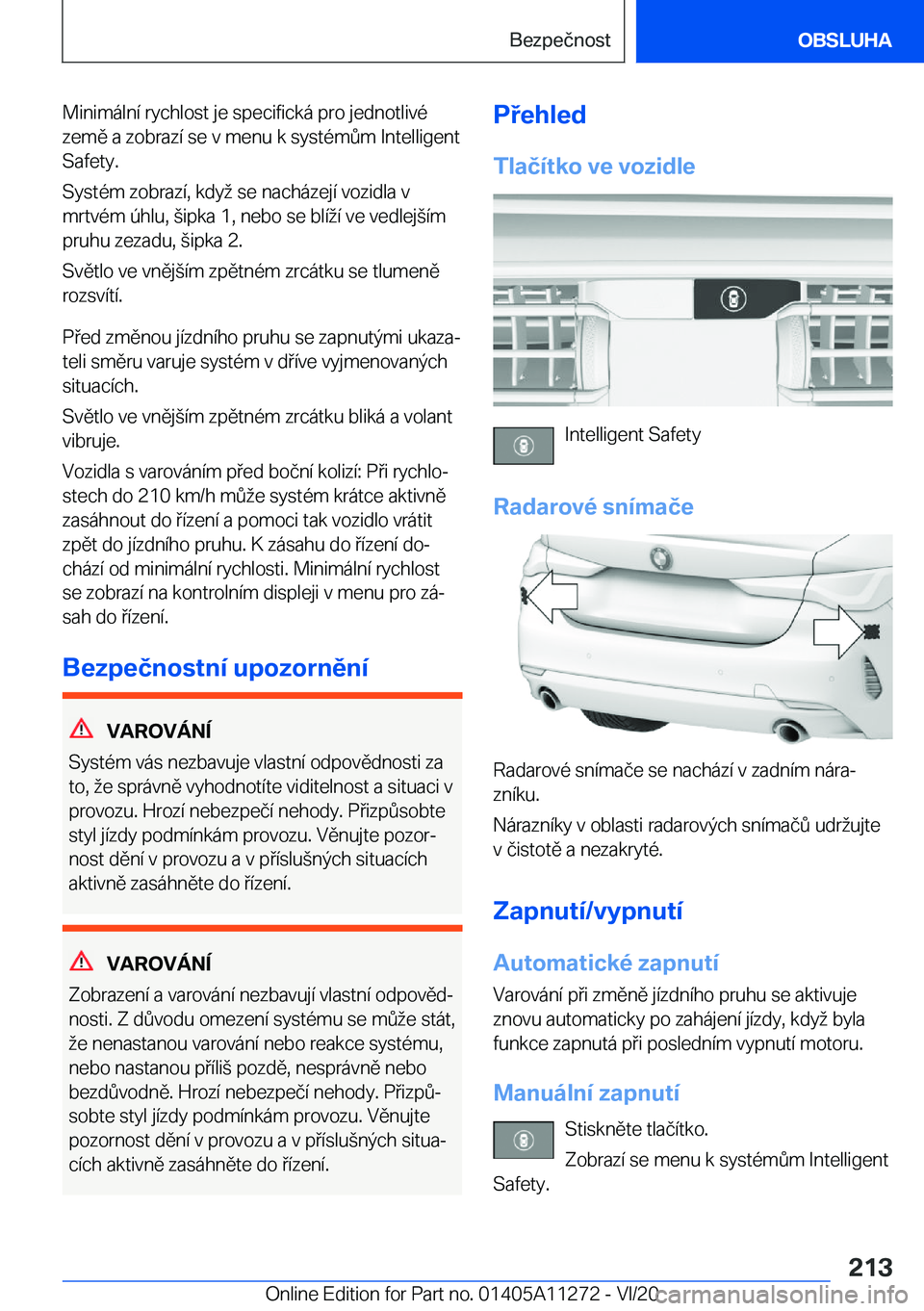 BMW 4 SERIES COUPE 2021  Návod na použití (in Czech) �M�i�n�i�m�á�l�n�