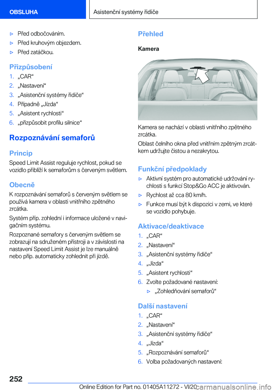 BMW 4 SERIES COUPE 2021  Návod na použití (in Czech) 'x�P�e�d��o�d�b�o�č�o�v�á�n�