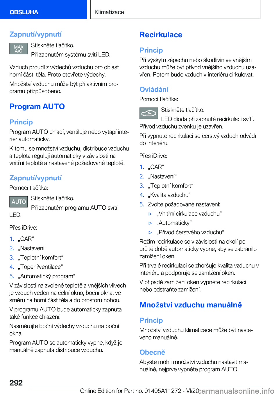 BMW 4 SERIES COUPE 2021  Návod na použití (in Czech) �Z�a�p�n�u�t�