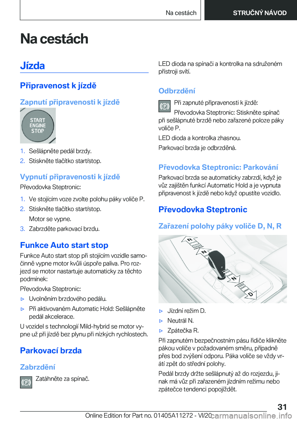 BMW 4 SERIES COUPE 2021  Návod na použití (in Czech) �N�a��c�e�s�t�