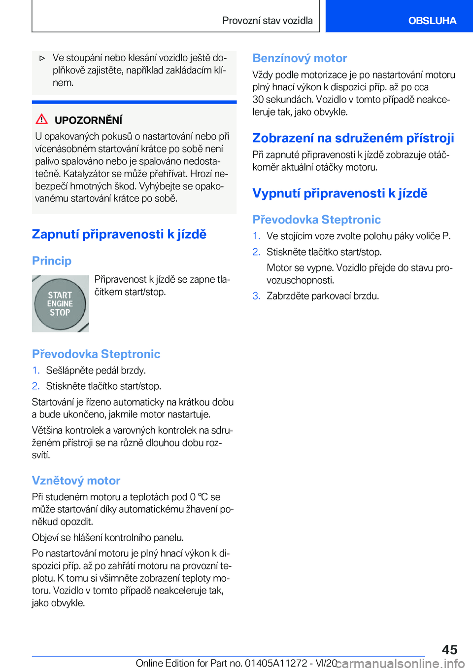 BMW 4 SERIES COUPE 2021  Návod na použití (in Czech) 'x�V�e��s�t�o�u�p�á�n�
