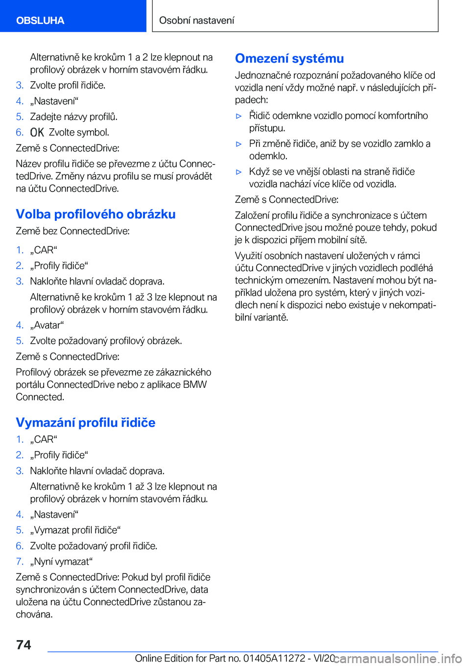 BMW 4 SERIES COUPE 2021  Návod na použití (in Czech) �A�l�t�e�r�n�a�t�i�v�n�