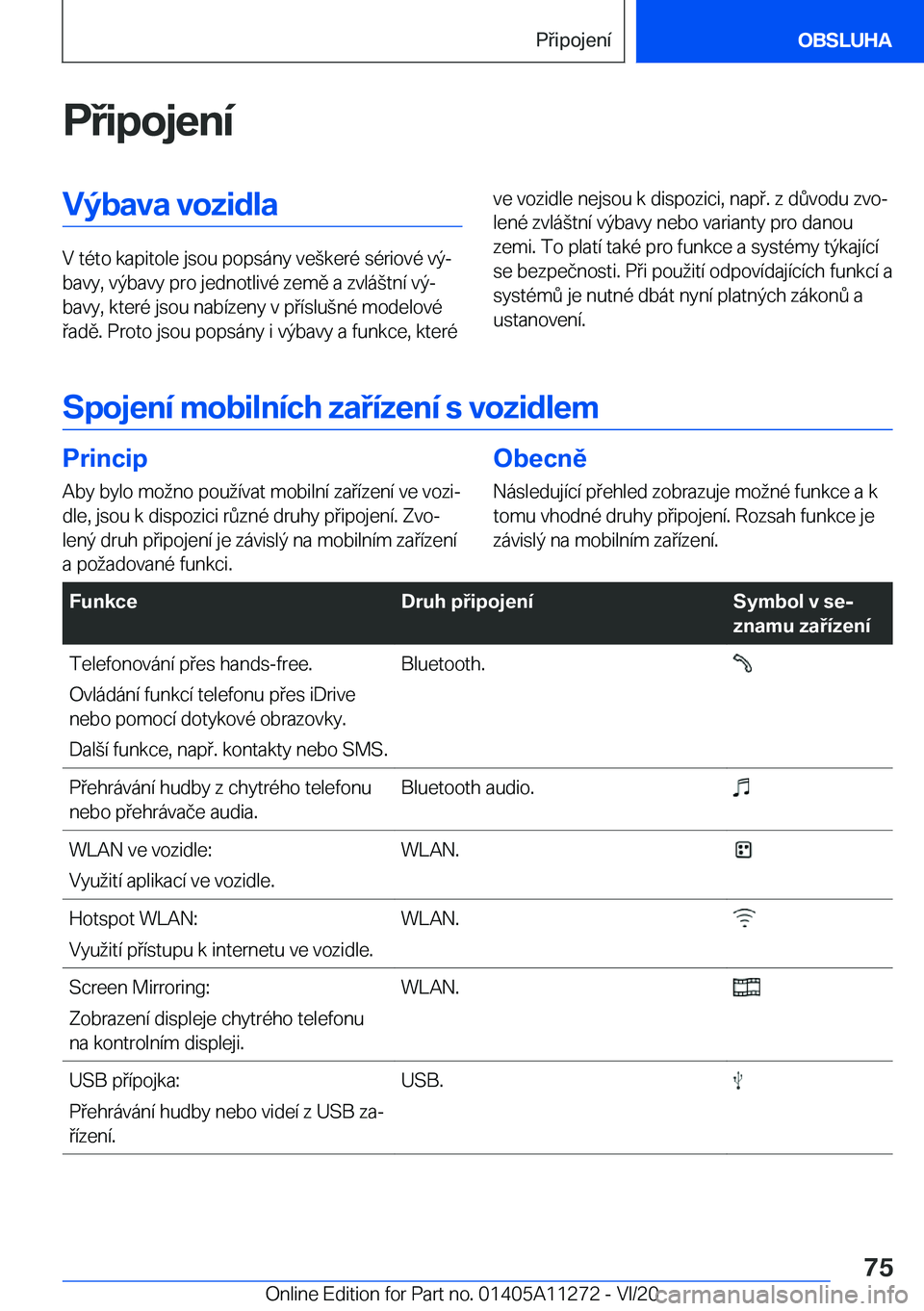 BMW 4 SERIES COUPE 2021  Návod na použití (in Czech) �P�i�p�o�j�e�n�