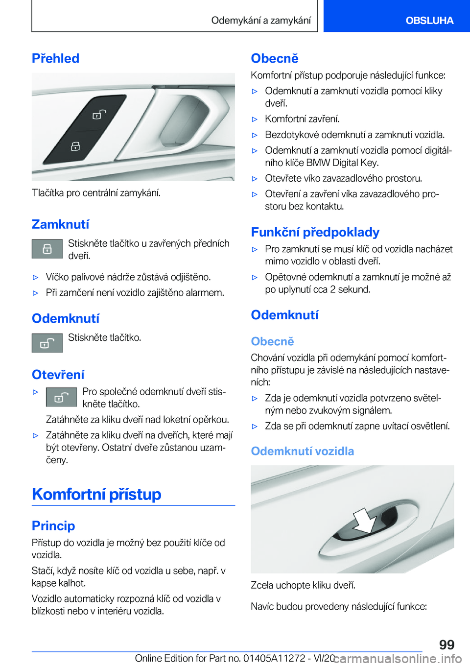 BMW 4 SERIES COUPE 2021  Návod na použití (in Czech) �P�e�h�l�e�d
�T�l�a�č�