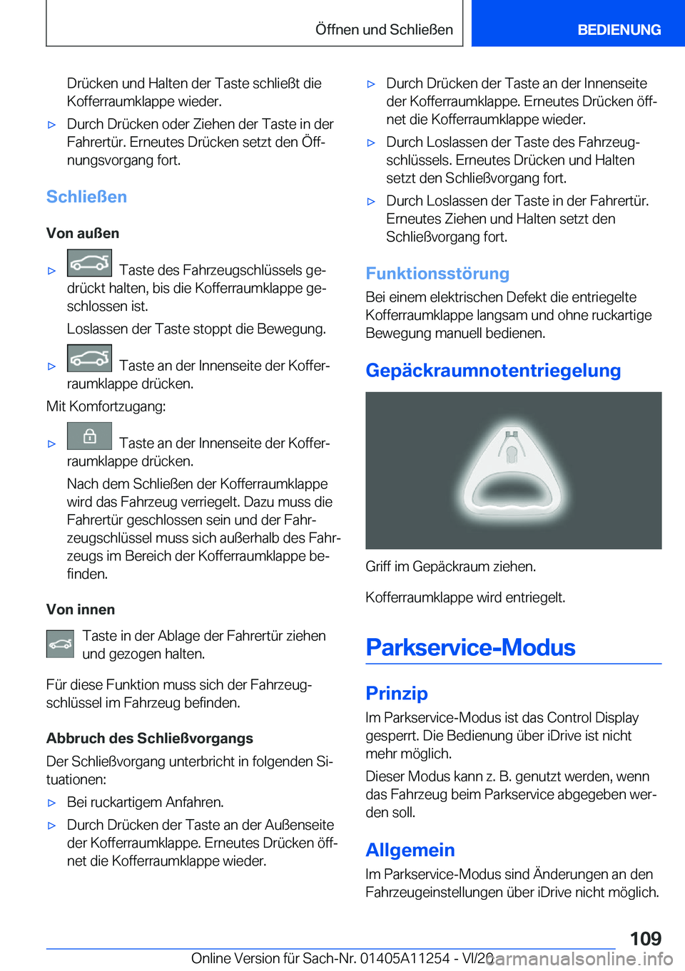 BMW 4 SERIES COUPE 2021  Betriebsanleitungen (in German) �D�r�