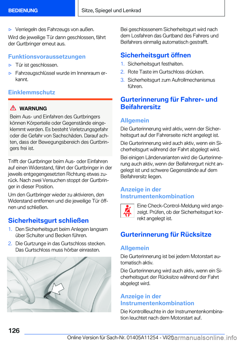 BMW 4 SERIES COUPE 2021  Betriebsanleitungen (in German) 'x�V�e�r�r�i�e�g�e�l�n��d�e�s��F�a�h�r�z�e�u�g�s��v�o�n��a�u�ß�e�n�.
�W�i�r�d��d�i�e��j�e�w�e�i�l�i�g�e��T�
