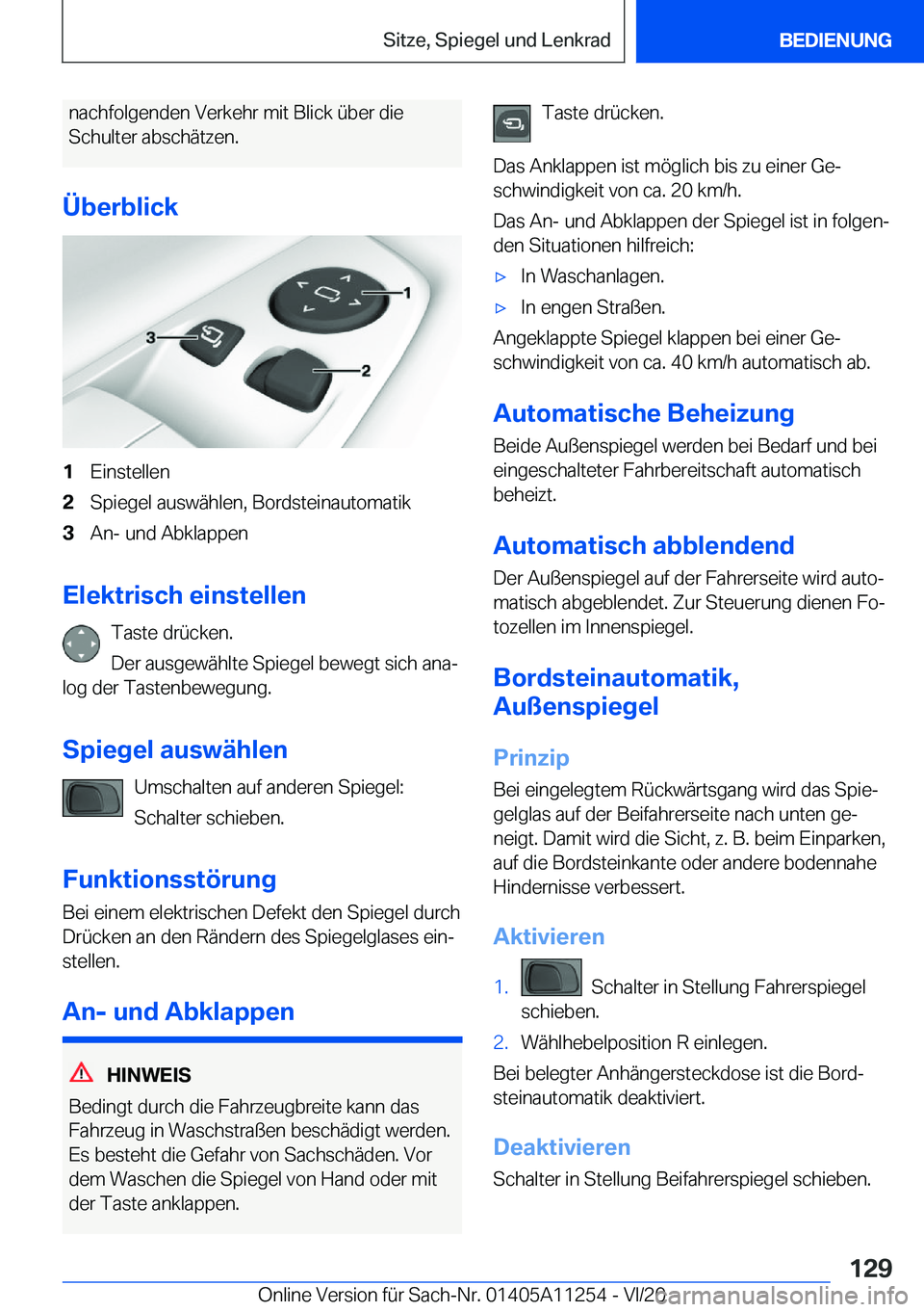 BMW 4 SERIES COUPE 2021  Betriebsanleitungen (in German) �n�a�c�h�f�o�l�g�e�n�d�e�n��V�e�r�k�e�h�r��m�i�t��B�l�i�c�k��