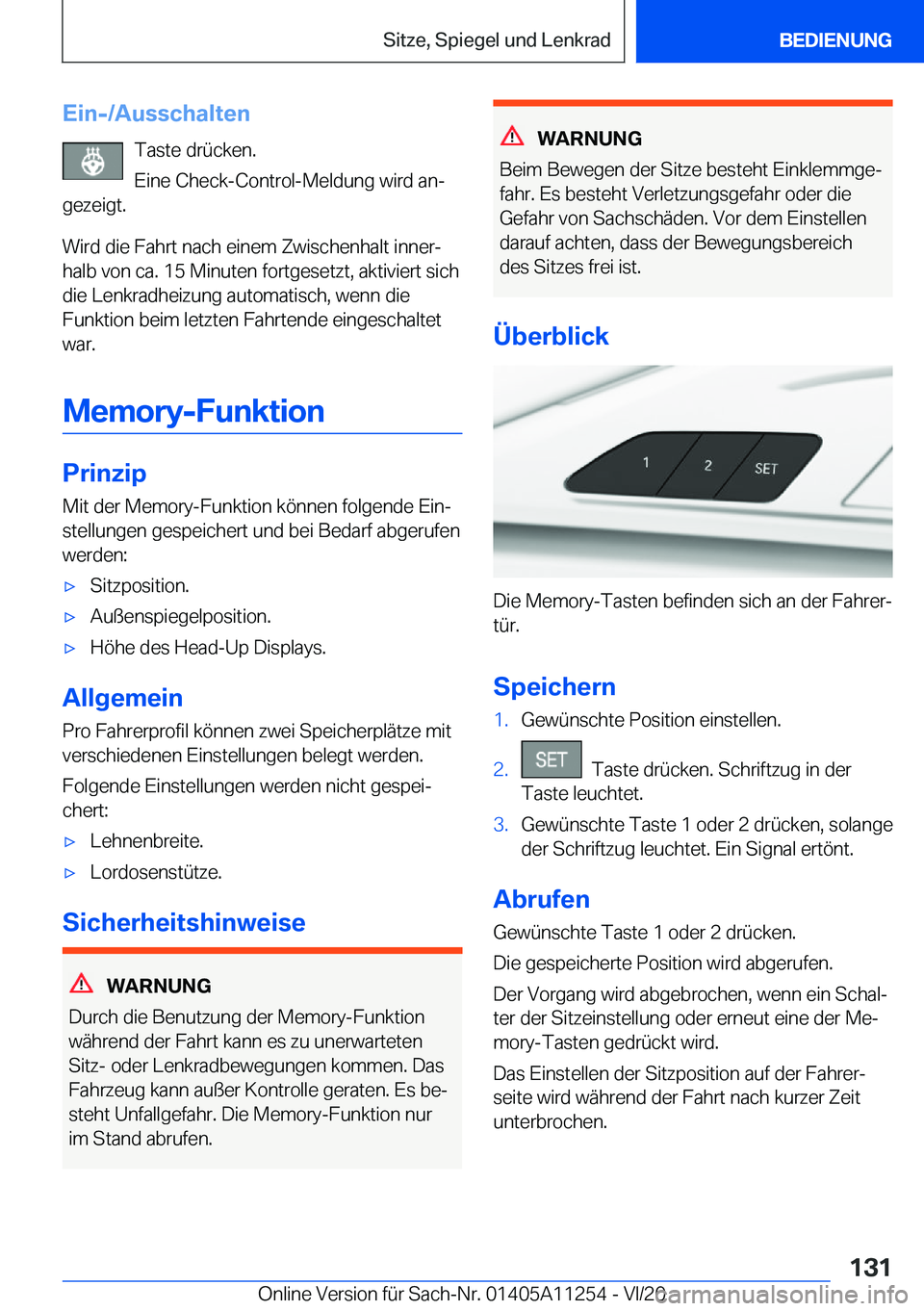 BMW 4 SERIES COUPE 2021  Betriebsanleitungen (in German) �E�i�n�-�/�A�u�s�s�c�h�a�l�t�e�n�T�a�s�t�e��d�r�