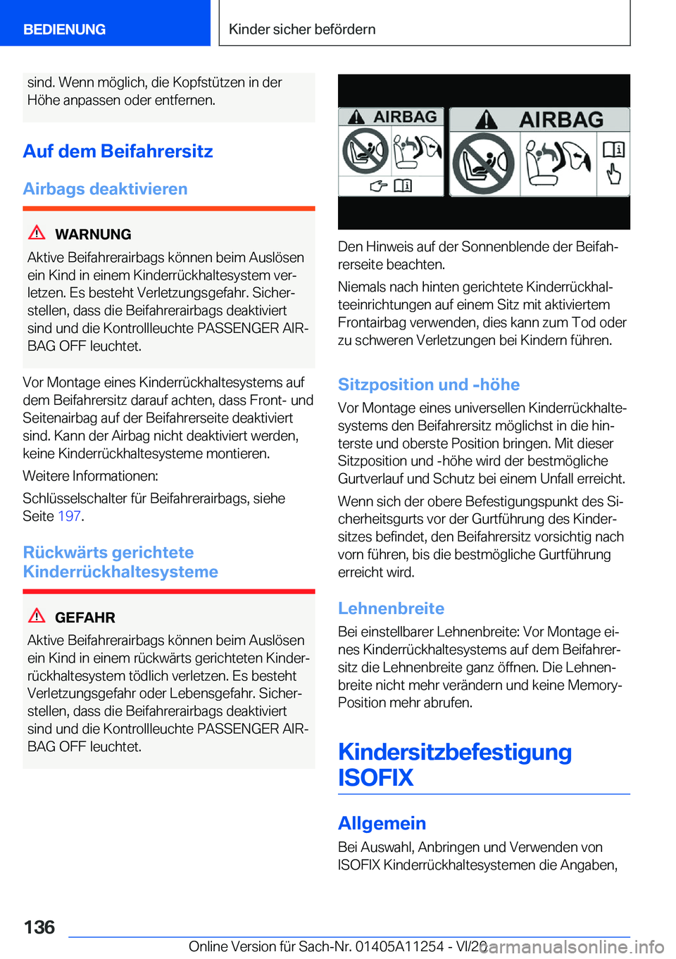 BMW 4 SERIES COUPE 2021  Betriebsanleitungen (in German) �s�i�n�d�.��W�e�n�n��m�