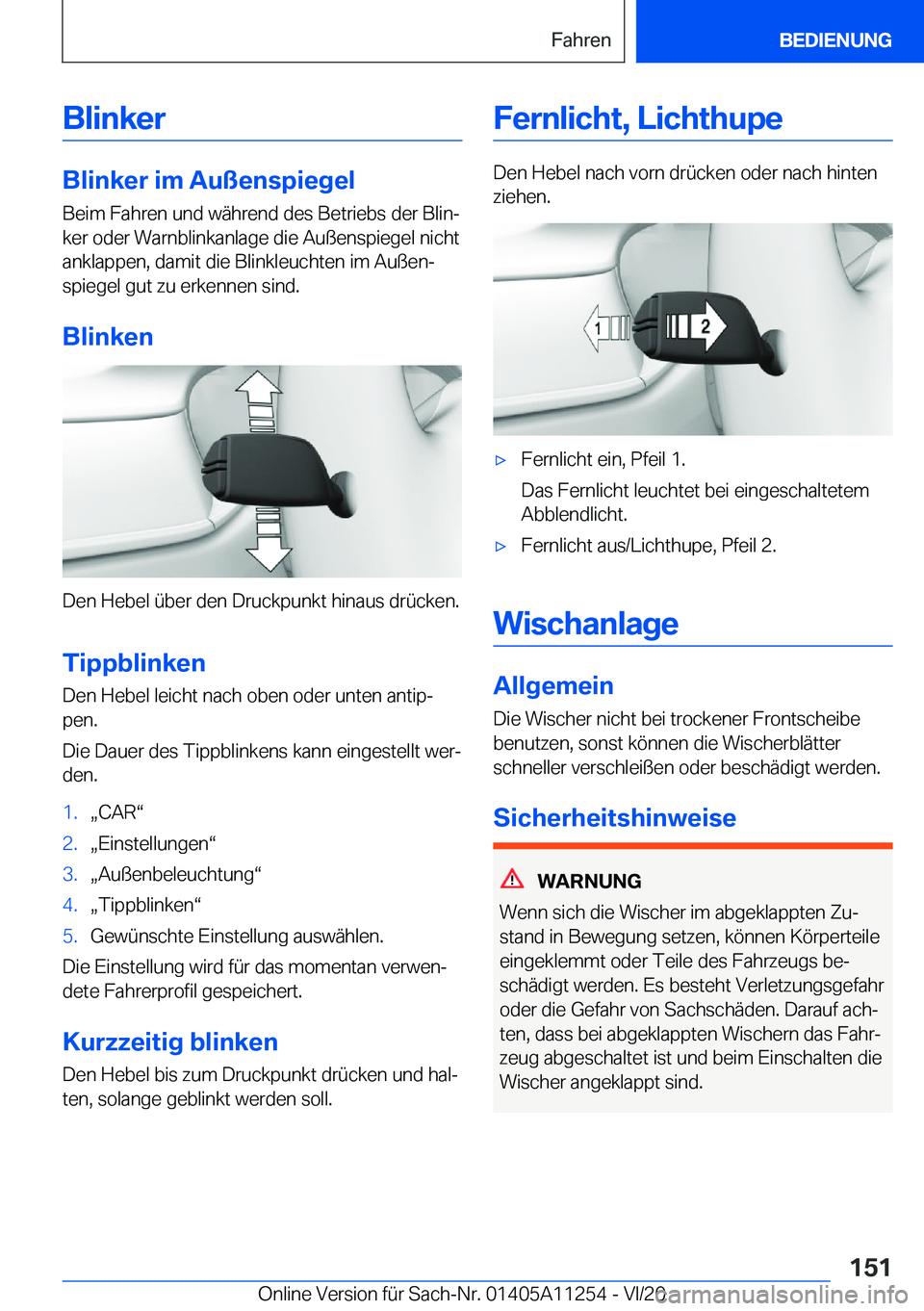 BMW 4 SERIES COUPE 2021  Betriebsanleitungen (in German) �B�l�i�n�k�e�r
�B�l�i�n�k�e�r��i�m��A�u�