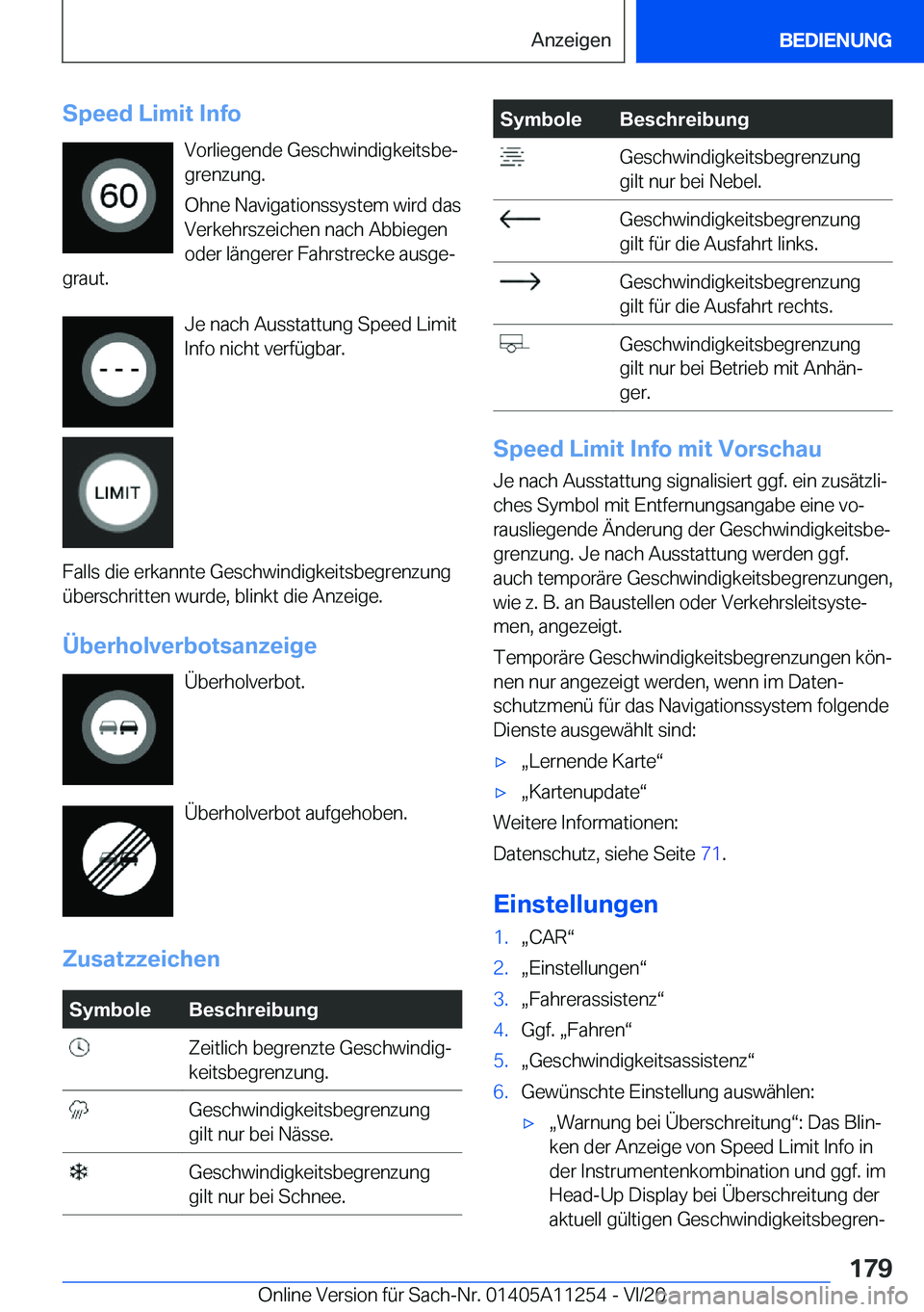 BMW 4 SERIES COUPE 2021  Betriebsanleitungen (in German) �S�p�e�e�d��L�i�m�i�t��I�n�f�o�V�o�r�l�i�e�g�e�n�d�e��G�e�s�c�h�w�i�n�d�i�g�k�e�i�t�s�b�ej�g�r�e�n�z�u�n�g�.
�O�h�n�e��N�a�v�i�g�a�t�i�o�n�s�s�y�s�t�e�m��w�i�r�d��d�a�s
�V�e�r�k�e�h�r�s�z�e�i�c