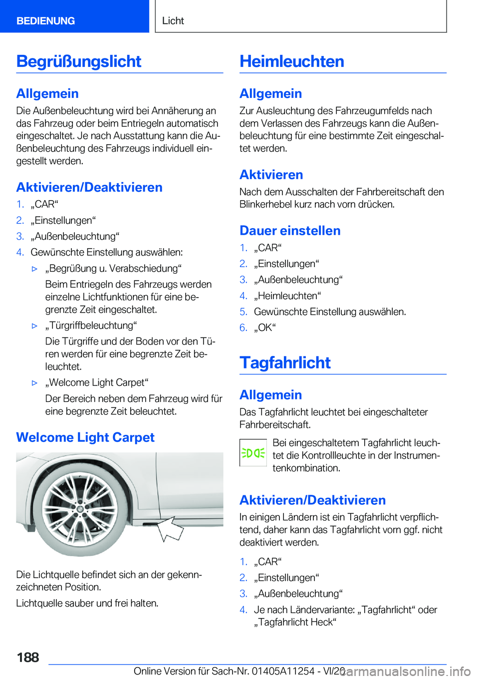 BMW 4 SERIES COUPE 2021  Betriebsanleitungen (in German) �B�e�g�r�