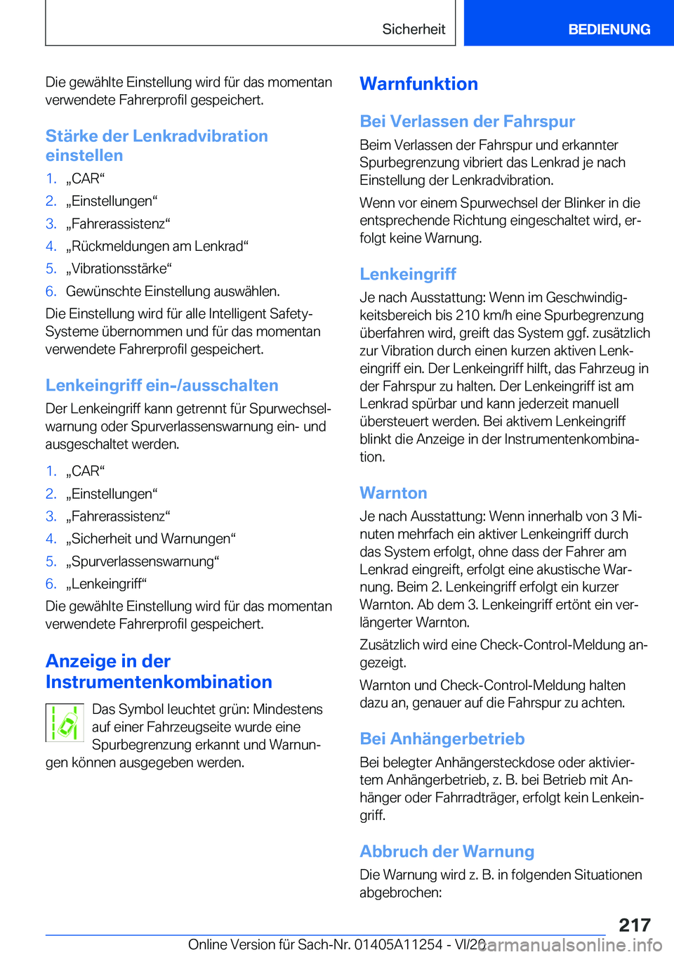 BMW 4 SERIES COUPE 2021  Betriebsanleitungen (in German) �D�i�e��g�e�w�