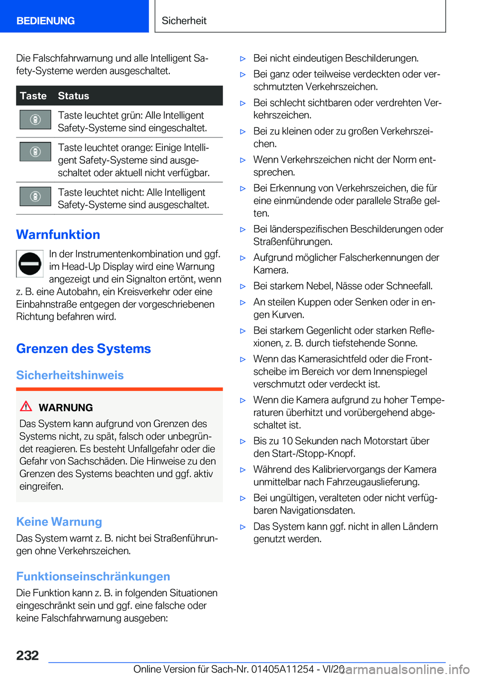 BMW 4 SERIES COUPE 2021  Betriebsanleitungen (in German) �D�i�e��F�a�l�s�c�h�f�a�h�r�w�a�r�n�u�n�g��u�n�d��a�l�l�e��I�n�t�e�l�l�i�g�e�n�t��S�aj
�f�e�t�y�-�S�y�s�t�e�m�e��w�e�r�d�e�n��a�u�s�g�e�s�c�h�a�l�t�e�t�.�T�a�s�t�e�S�t�a�t�u�s�T�a�s�t�e��l�e�