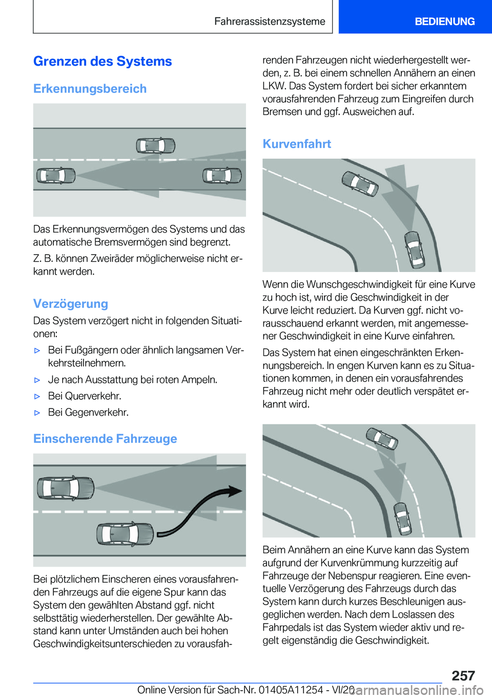 BMW 4 SERIES COUPE 2021  Betriebsanleitungen (in German) �G�r�e�n�z�e�n��d�e�s��S�y�s�t�e�m�s�E�r�k�e�n�n�u�n�g�s�b�e�r�e�i�c�h
�D�a�s��E�r�k�e�n�n�u�n�g�s�v�e�r�m�