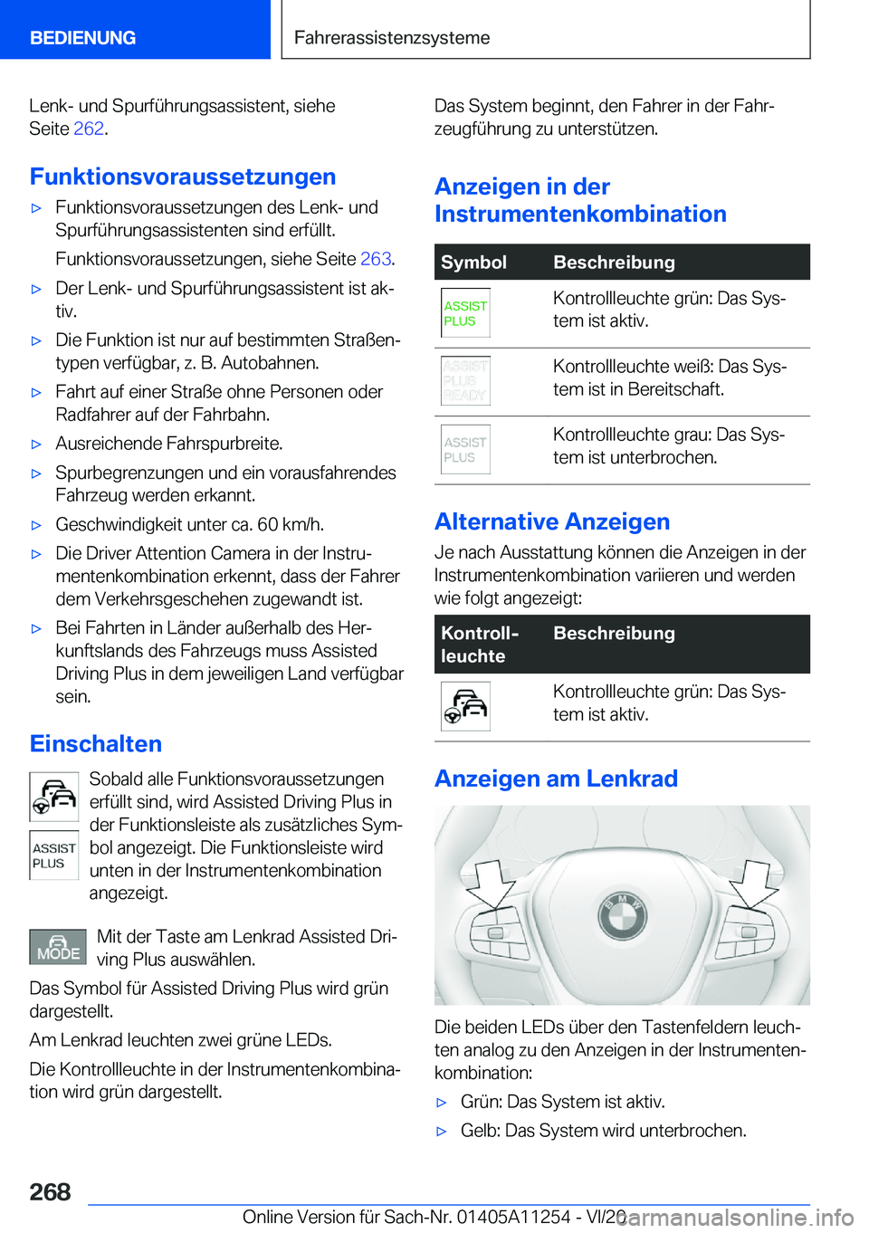 BMW 4 SERIES COUPE 2021  Betriebsanleitungen (in German) �L�e�n�k�-��u�n�d��S�p�u�r�f�