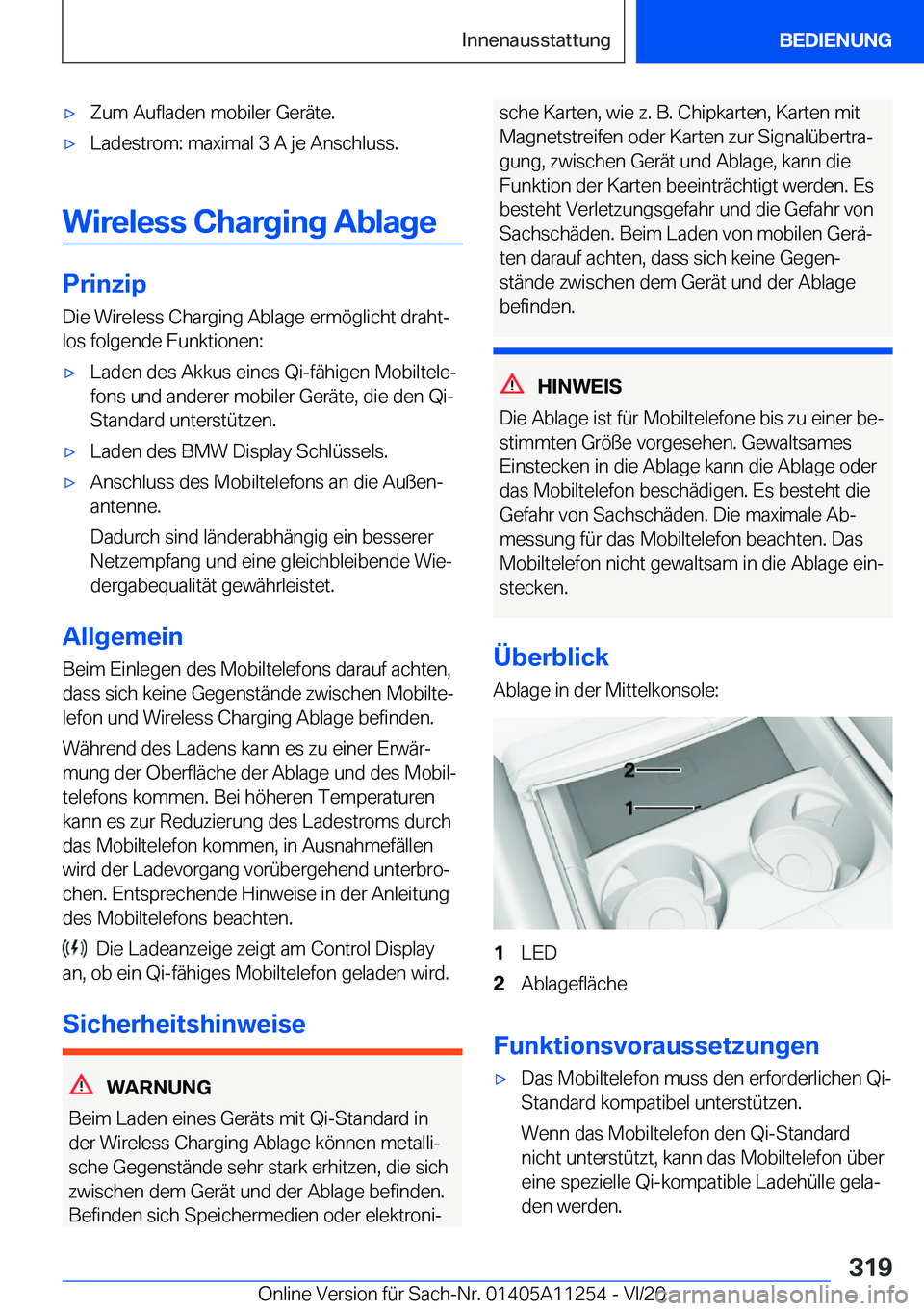 BMW 4 SERIES COUPE 2021  Betriebsanleitungen (in German) 'x�Z�u�m��A�u�f�l�a�d�e�n��m�o�b�i�l�e�r��G�e�r�