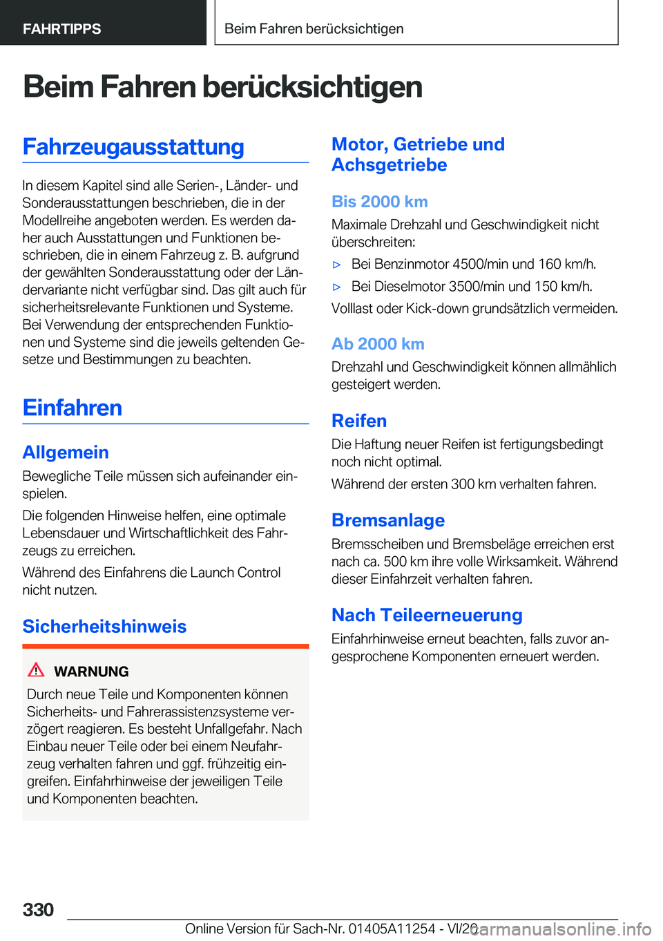 BMW 4 SERIES COUPE 2021  Betriebsanleitungen (in German) �B�e�i�m��F�a�h�r�e�n��b�e�r�