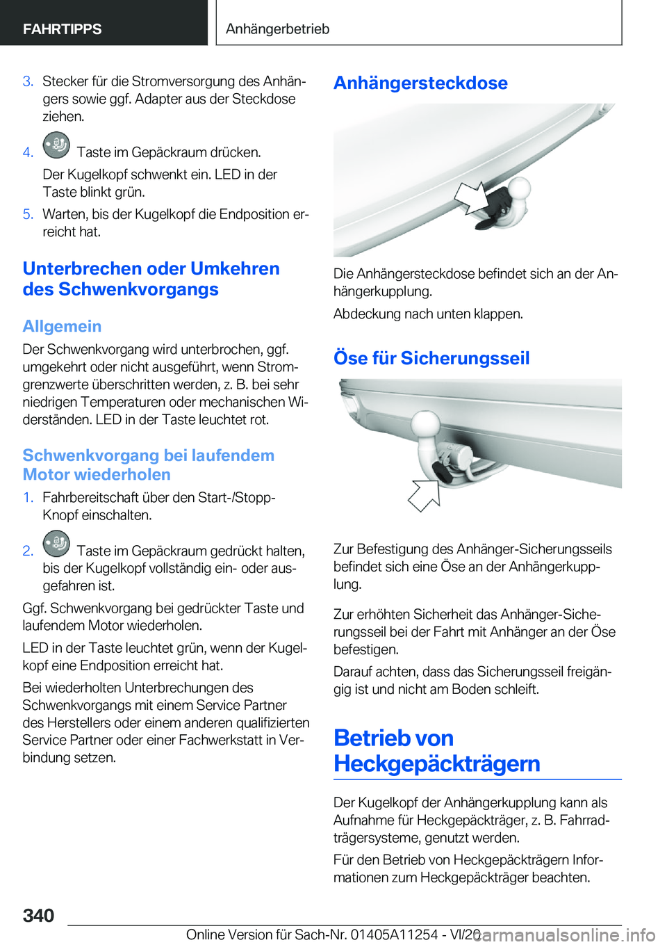 BMW 4 SERIES COUPE 2021  Betriebsanleitungen (in German) �3�.�S�t�e�c�k�e�r��f�
