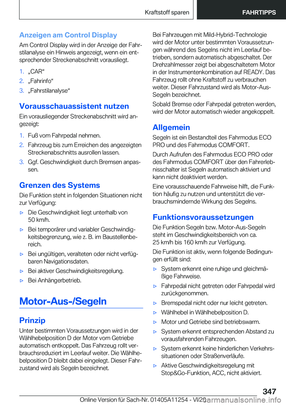BMW 4 SERIES COUPE 2021  Betriebsanleitungen (in German) �A�n�z�e�i�g�e�n��a�m��C�o�n�t�r�o�l��D�i�s�p�l�a�y
�A�m��C�o�n�t�r�o�l��D�i�s�p�l�a�y��w�i�r�d��i�n��d�e�r��A�n�z�e�i�g�e��d�e�r��F�a�h�rj �s�t�i�l�a�n�a�l�y�s�e��e�i�n��H�i�n�w�e�i�s�