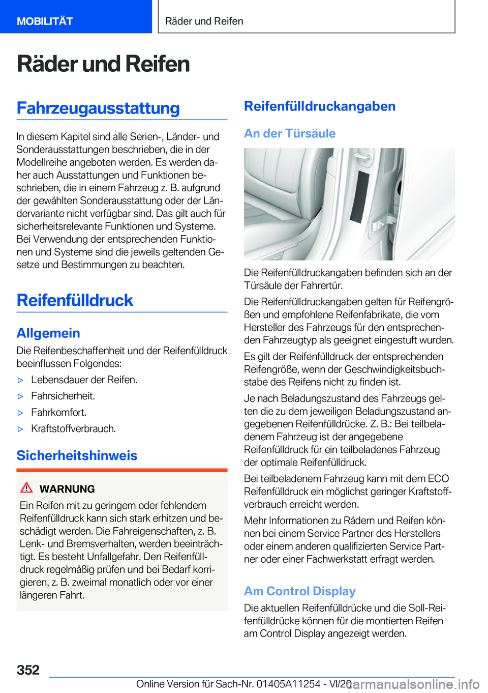 BMW 4 SERIES COUPE 2021  Betriebsanleitungen (in German) �R�