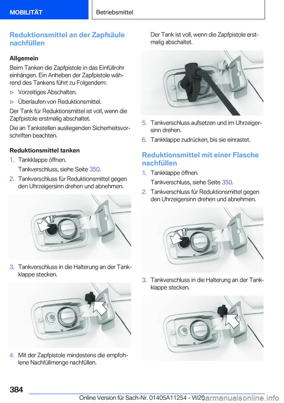 BMW 4 SERIES COUPE 2021  Betriebsanleitungen (in German) �R�e�d�u�k�t�i�o�n�s�m�i�t�t�e�l��a�n��d�e�r��Z�a�p�f�s�