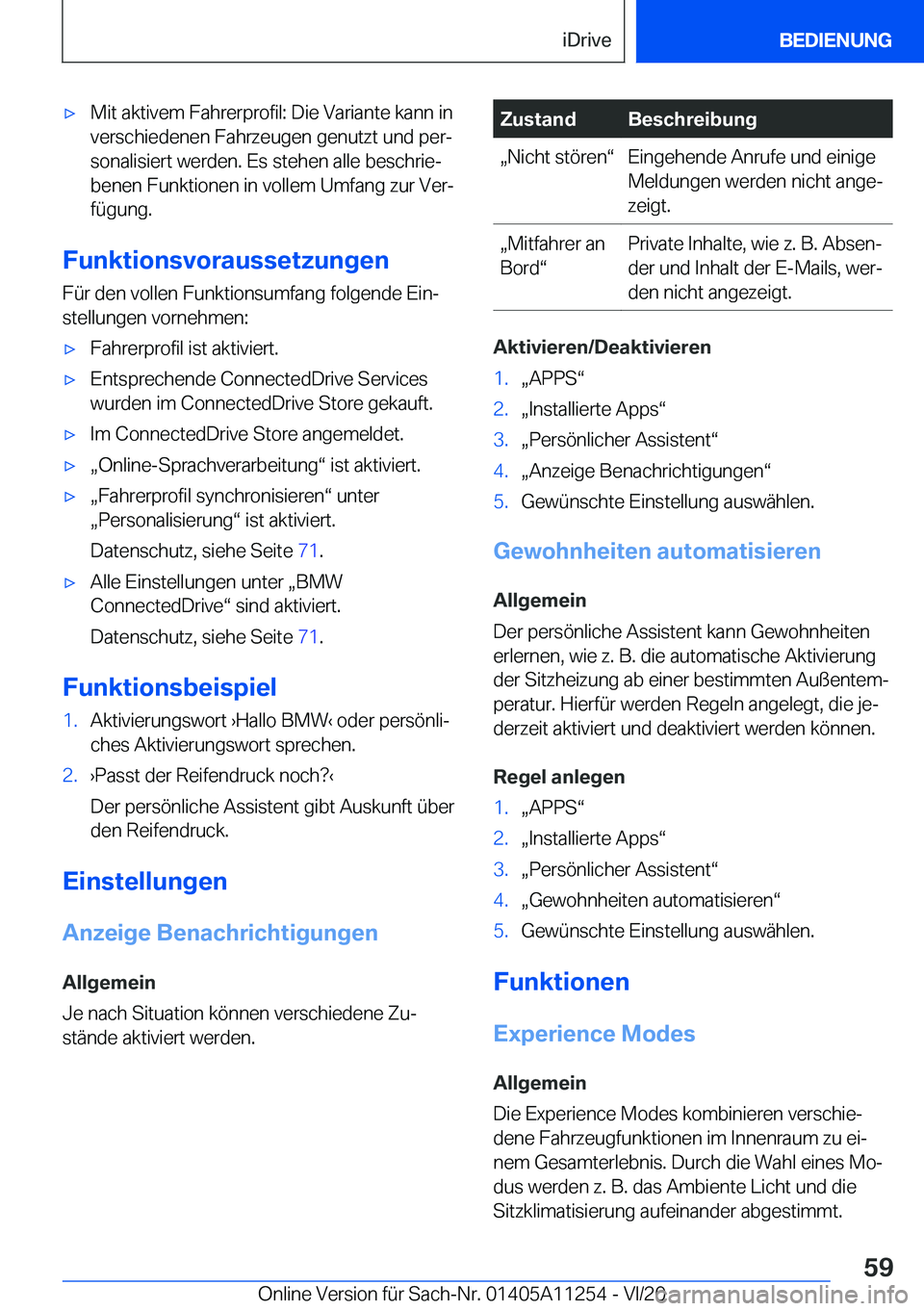 BMW 4 SERIES COUPE 2021  Betriebsanleitungen (in German) 'x�M�i�t��a�k�t�i�v�e�m��F�a�h�r�e�r�p�r�o�f�i�l�:��D�i�e��V�a�r�i�a�n�t�e��k�a�n�n��i�n�v�e�r�s�c�h�i�e�d�e�n�e�n��F�a�h�r�z�e�u�g�e�n��g�e�n�u�t�z�t��u�n�d��p�e�rj�s�o�n�a�l�i�s�i�e�r