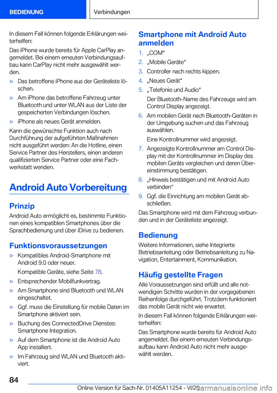 BMW 4 SERIES COUPE 2021  Betriebsanleitungen (in German) �I�n��d�i�e�s�e�m��F�a�l�l��k�