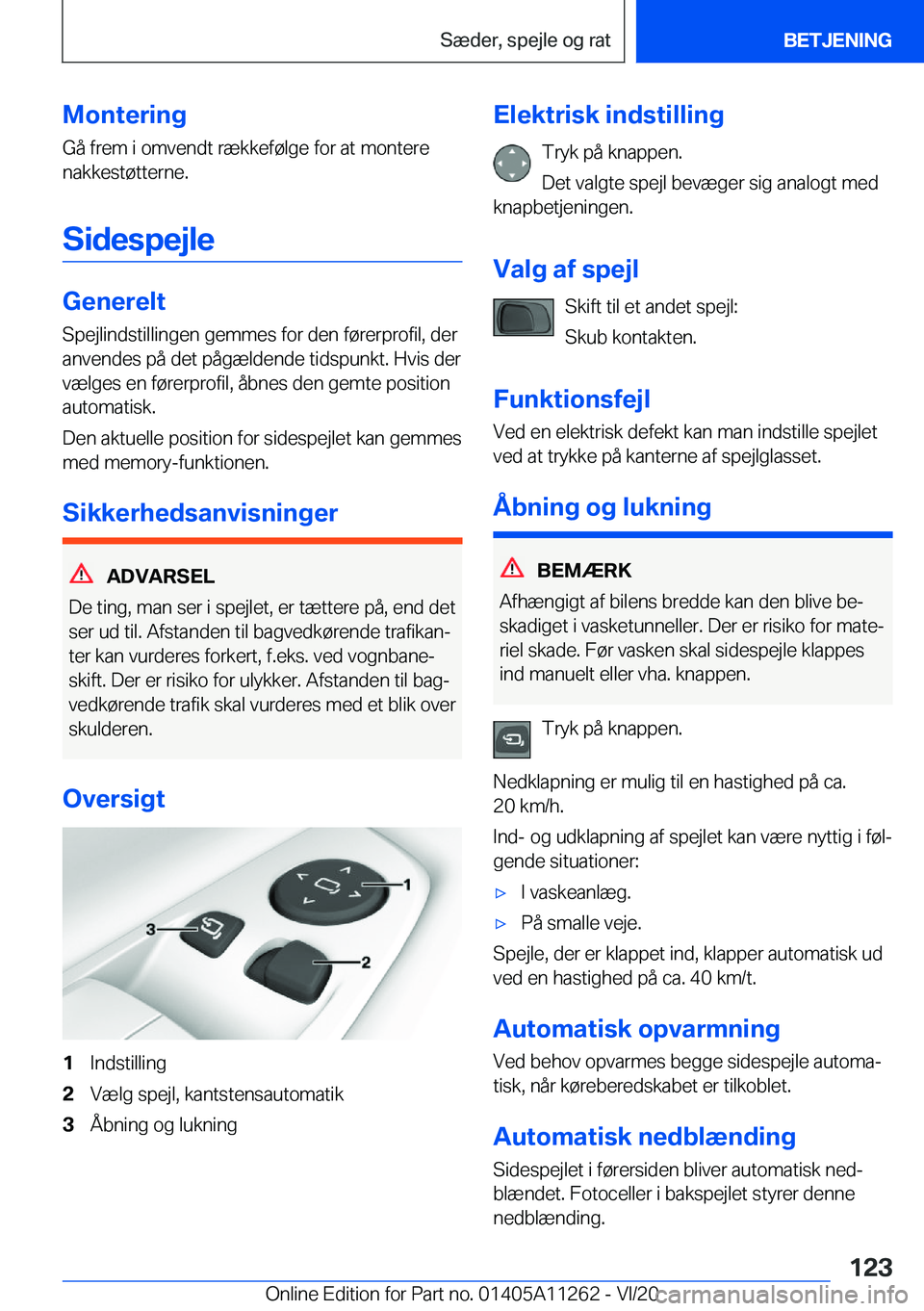 BMW 4 SERIES COUPE 2021  InstruktionsbØger (in Danish) �M�o�n�t�e�r�i�n�g
�G�å��f�r�e�m��i��o�m�v�e�n�d�t��r�æ�k�k�e�f�