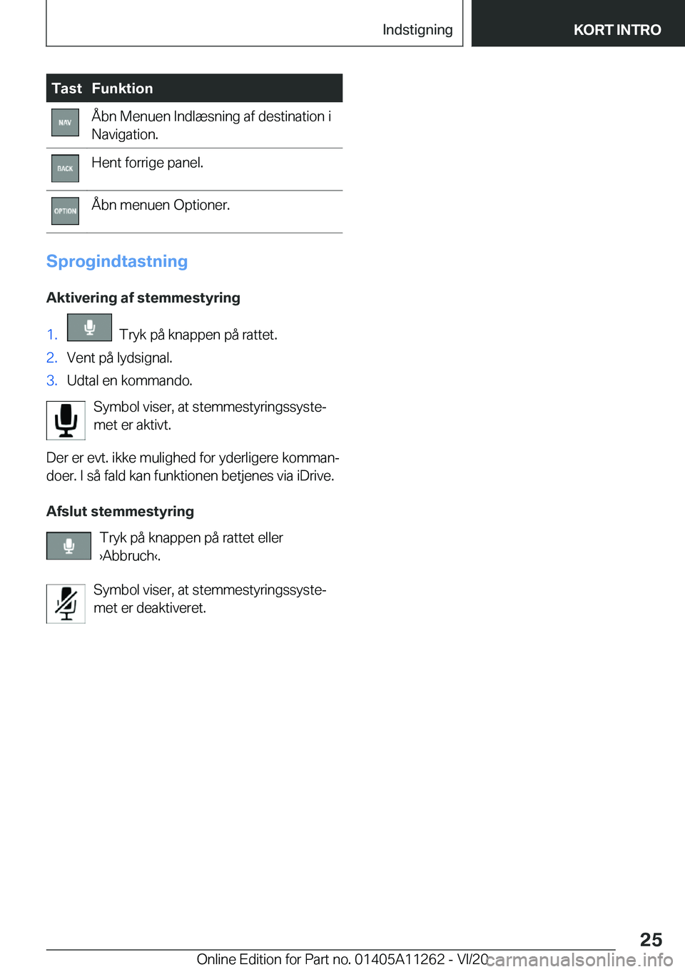 BMW 4 SERIES COUPE 2021  InstruktionsbØger (in Danish) �T�a�s�t�F�u�n�k�t�i�o�n�Å�b�n��M�e�n�u�e�n��I�n�d�l�æ�s�n�i�n�g��a�f��d�e�s�t�i�n�a�t�i�o�n��i
�N�a�v�i�g�a�t�i�o�n�.�H�e�n�t��f�o�r�r�i�g�e��p�a�n�e�l�.�Å�b�n��m�e�n�u�e�n��O�p�t�i�o�n�e