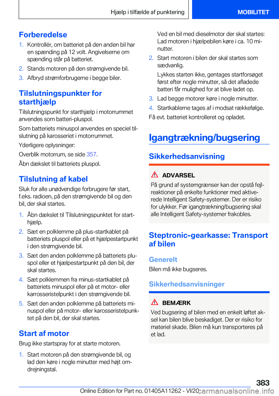 BMW 4 SERIES COUPE 2021  InstruktionsbØger (in Danish) �F�o�r�b�e�r�e�d�e�l�s�e�1�.�K�o�n�t�r�o�l�l�