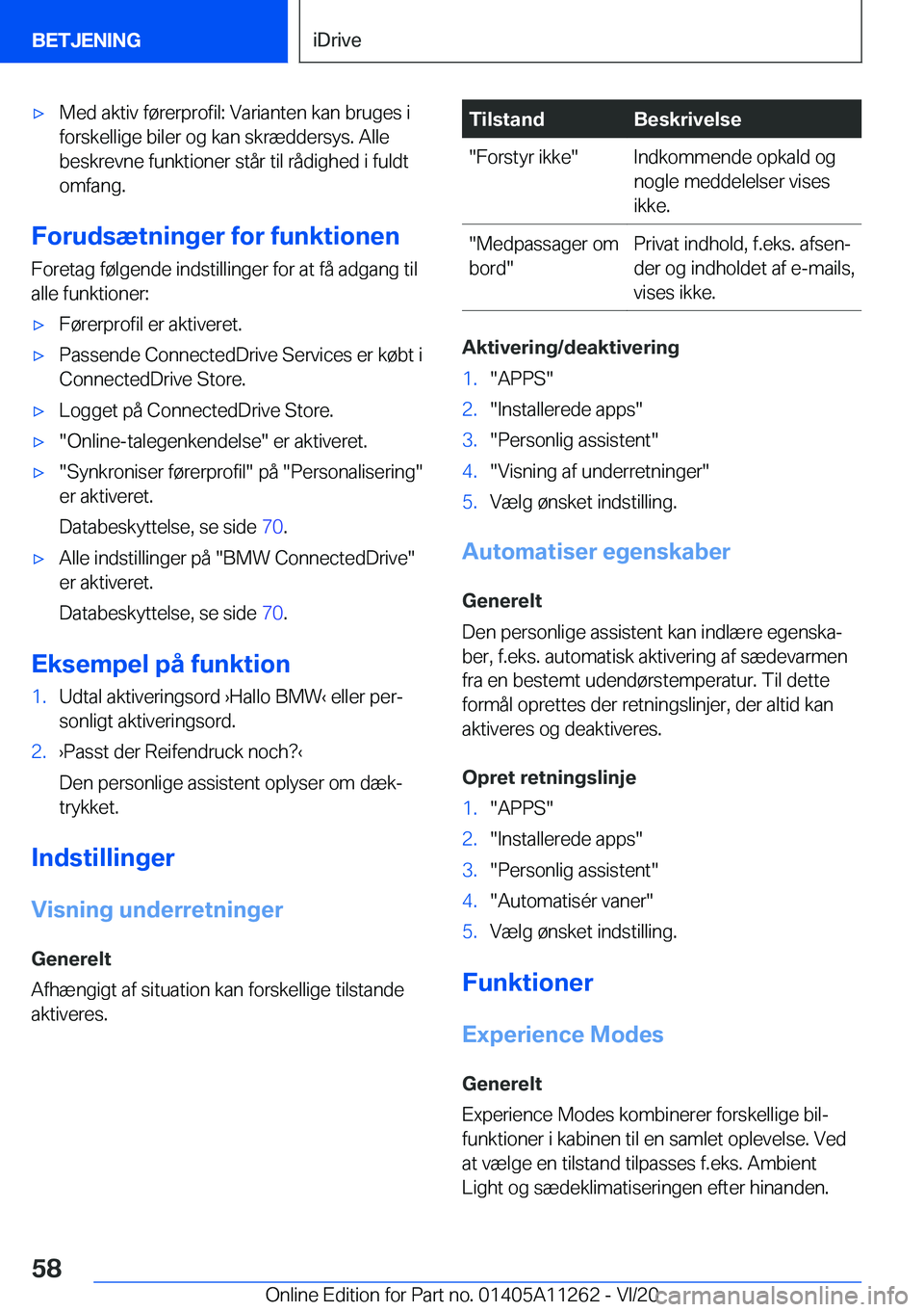 BMW 4 SERIES COUPE 2021  InstruktionsbØger (in Danish) 'x�M�e�d��a�k�t�i�v��f�