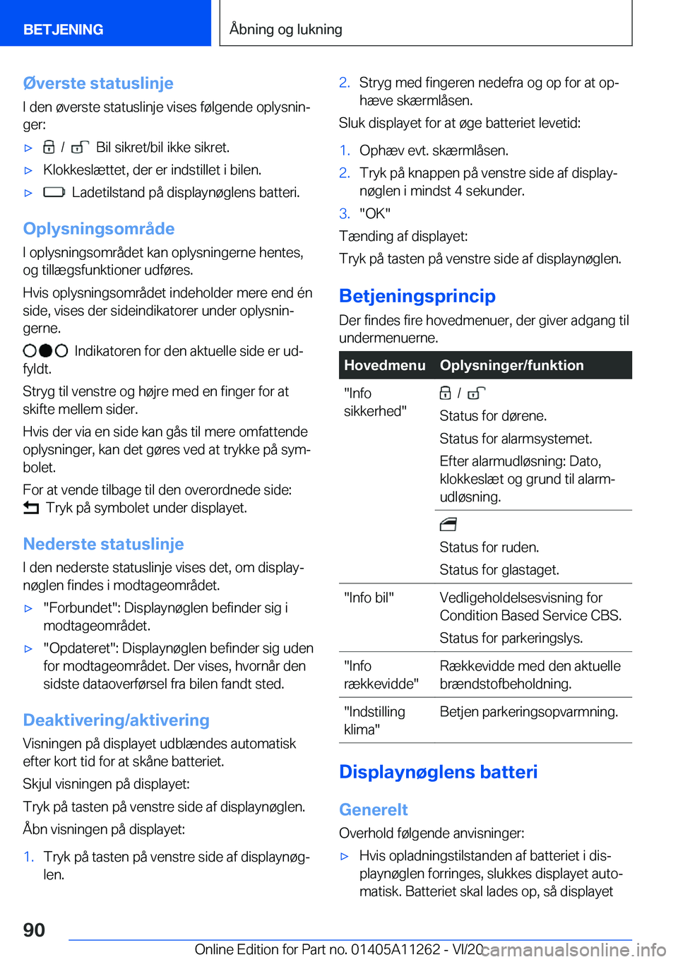 BMW 4 SERIES COUPE 2021  InstruktionsbØger (in Danish) �