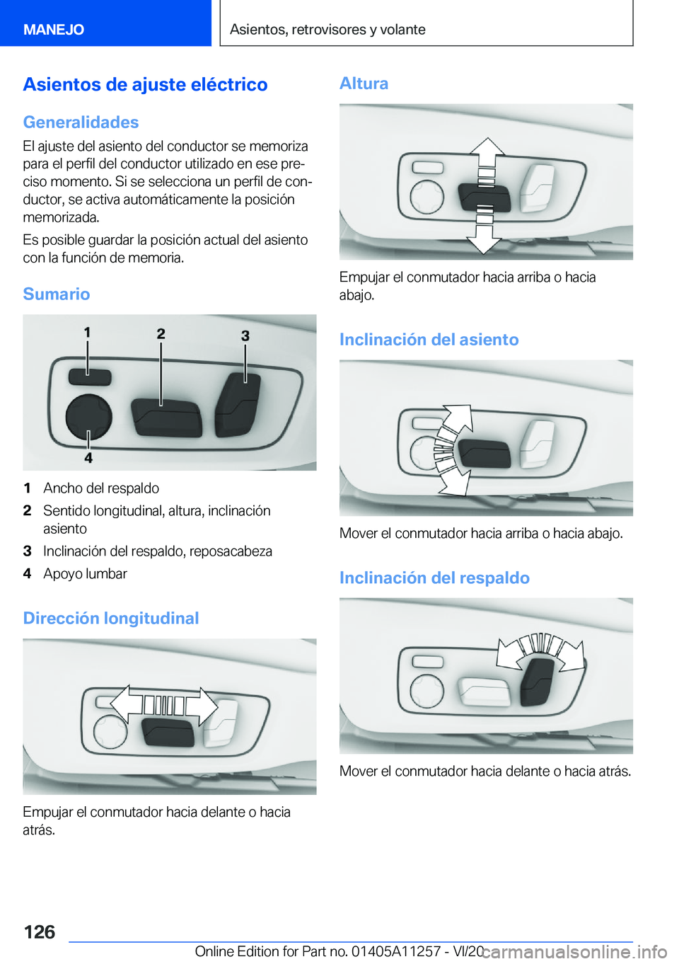 BMW 4 SERIES COUPE 2021  Manuales de Empleo (in Spanish) �A�s�i�e�n�t�o�s��d�e��a�j�u�s�t�e��e�l�