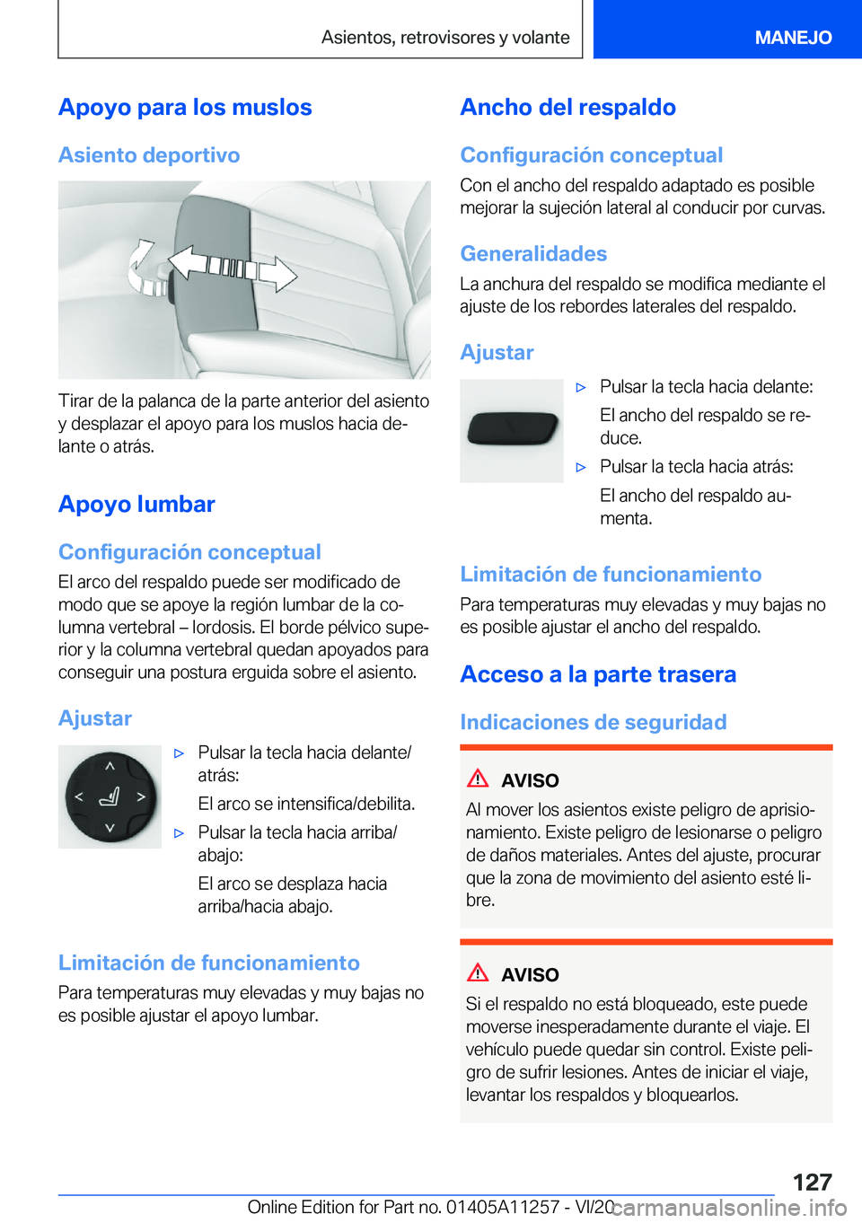 BMW 4 SERIES COUPE 2021  Manuales de Empleo (in Spanish) �A�p�o�y�o��p�a�r�a��l�o�s��m�u�s�l�o�s�A�s�i�e�n�t�o��d�e�p�o�r�t�i�v�o
�T�i�r�a�r��d�e��l�a��p�a�l�a�n�c�a��d�e��l�a��p�a�r�t�e��a�n�t�e�r�i�o�r��d�e�l��a�s�i�e�n�t�o�y��d�e�s�p�l�a�z�