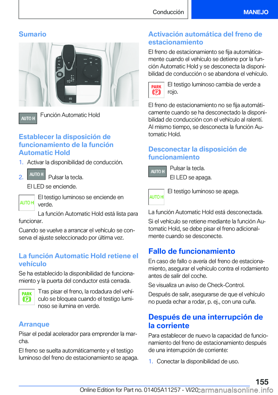 BMW 4 SERIES COUPE 2021  Manuales de Empleo (in Spanish) �S�u�m�a�r�i�o
�F�u�n�c�i�