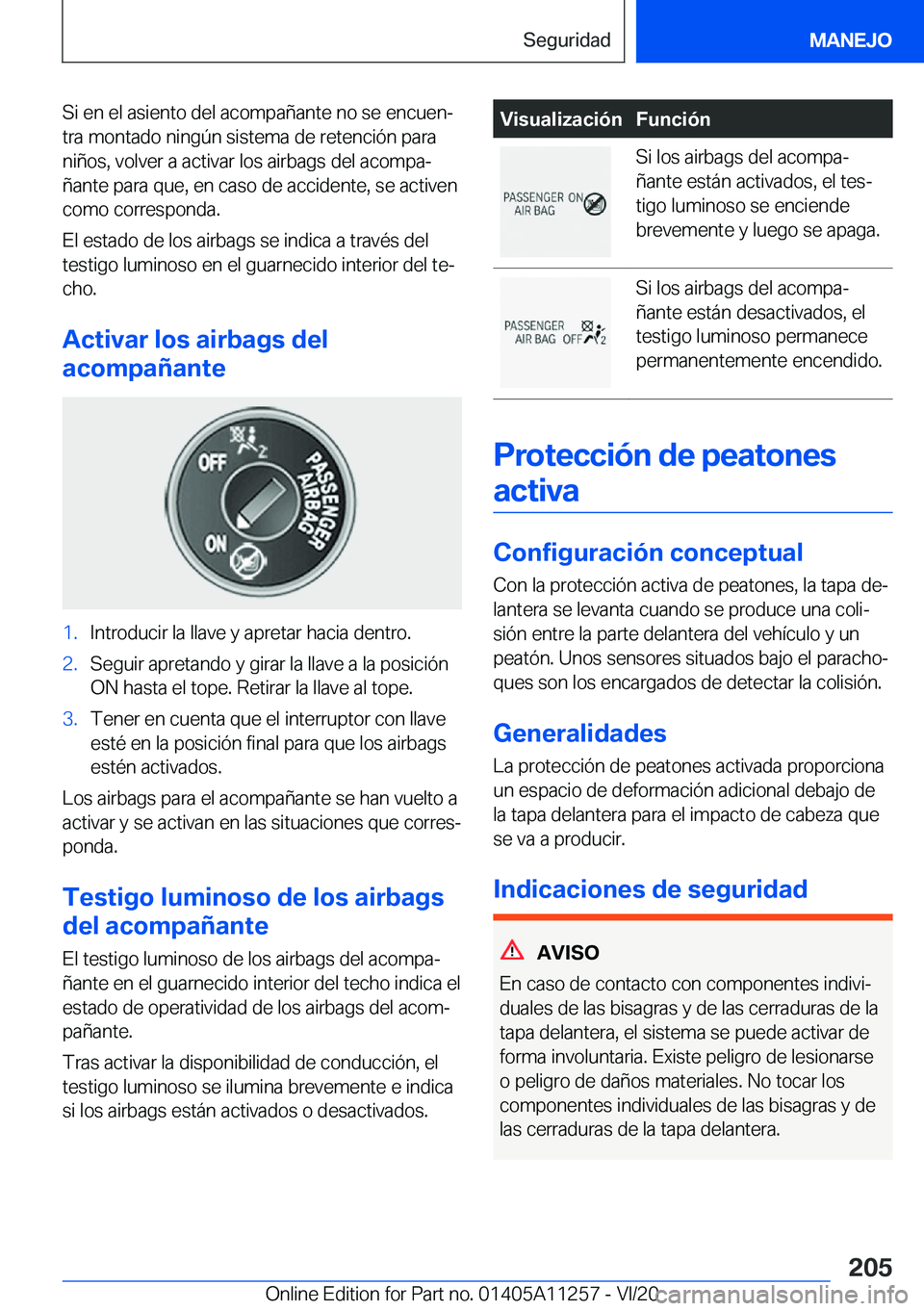 BMW 4 SERIES COUPE 2021  Manuales de Empleo (in Spanish) �S�i��e�n��e�l��a�s�i�e�n�t�o��d�e�l��a�c�o�m�p�a�