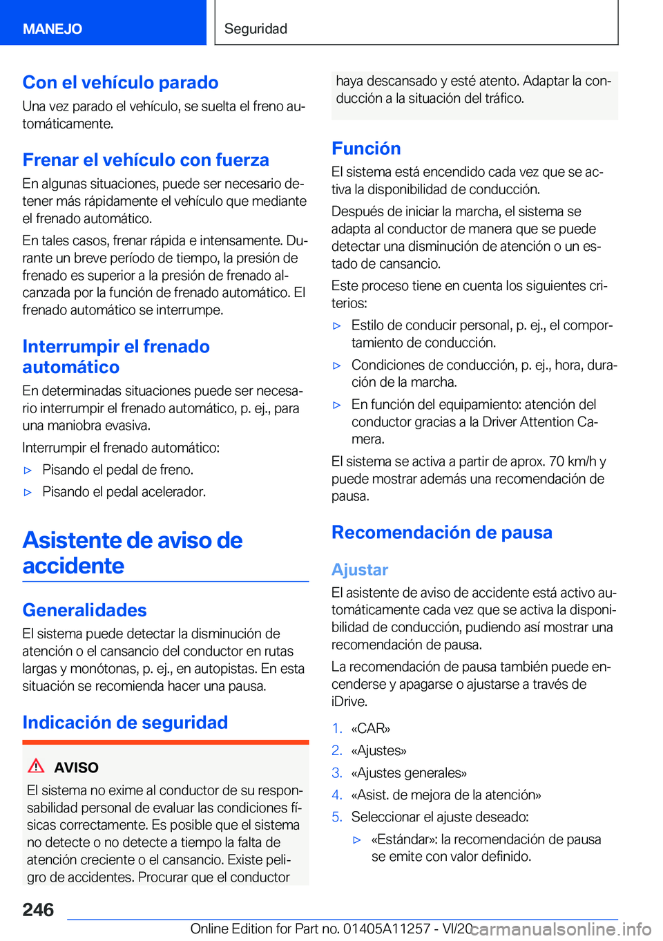 BMW 4 SERIES COUPE 2021  Manuales de Empleo (in Spanish) �C�o�n��e�l��v�e�h�