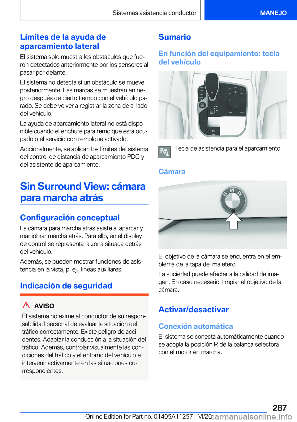 BMW 4 SERIES COUPE 2021  Manuales de Empleo (in Spanish) �L�